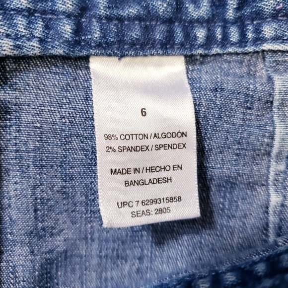 Blue Jeans Skirt Small Denim Short Mini Casual Stretch Pencil Y2K Jaclyn Smith - Picture 7 of 9